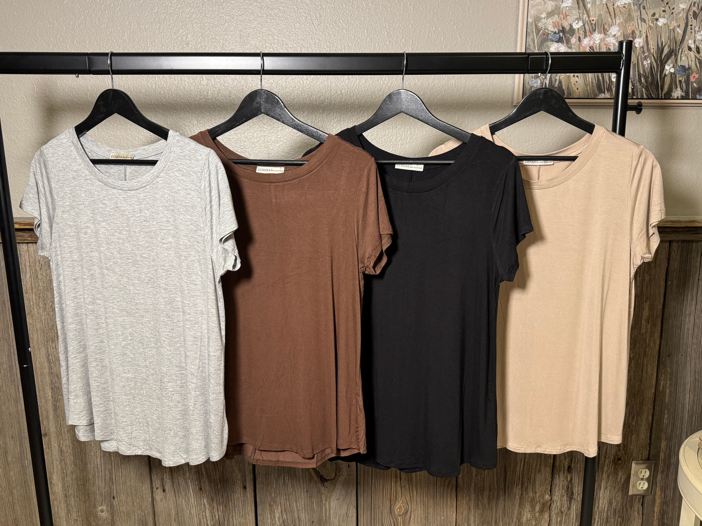 Dove - Flowy Round Hem Tee