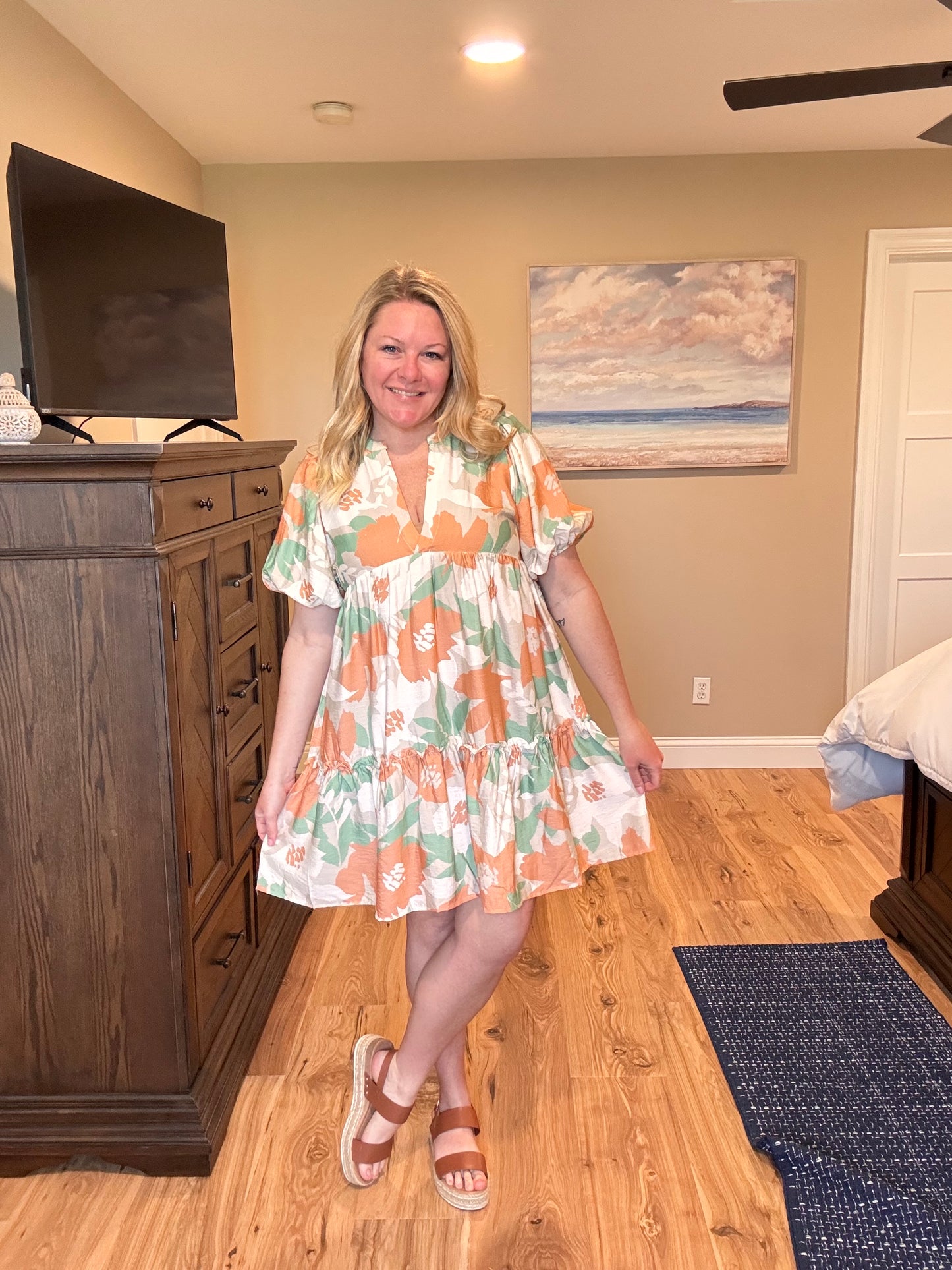 Kayla - Floral Babydoll Dress