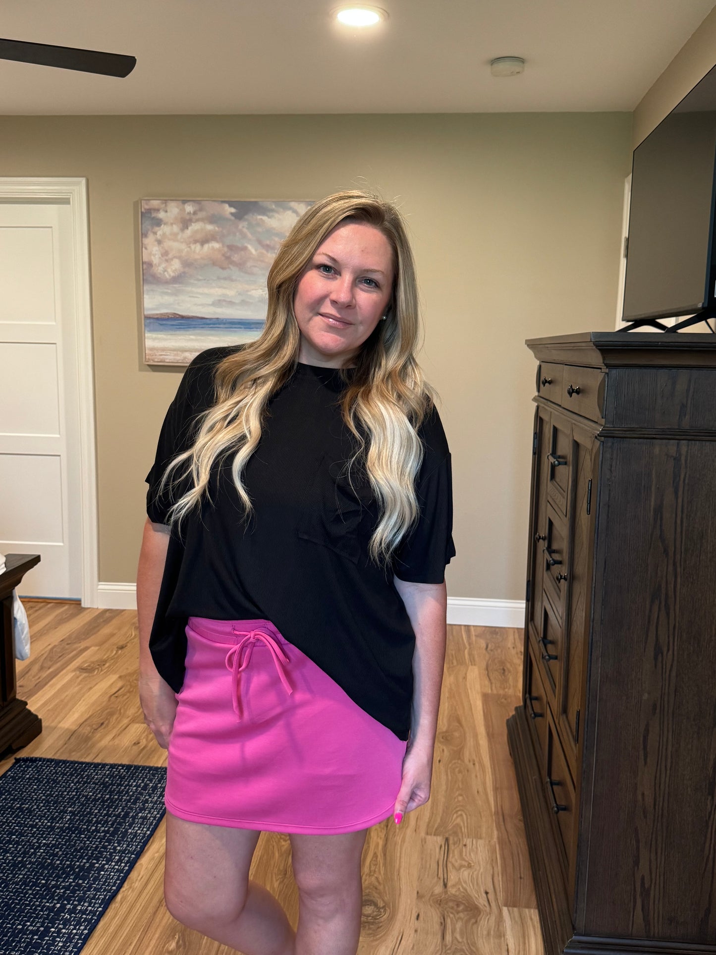 Naomi - Scuba Skort - Fuschia