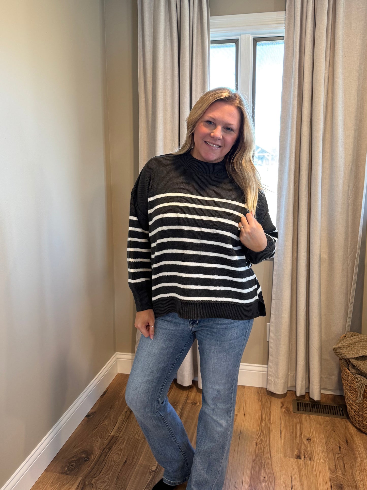 Ashley - Exposed Seam Oversized Sweater