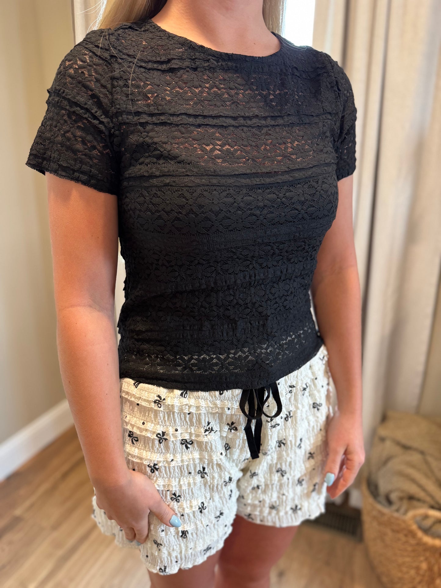 Athena - Stretch Lace Tee