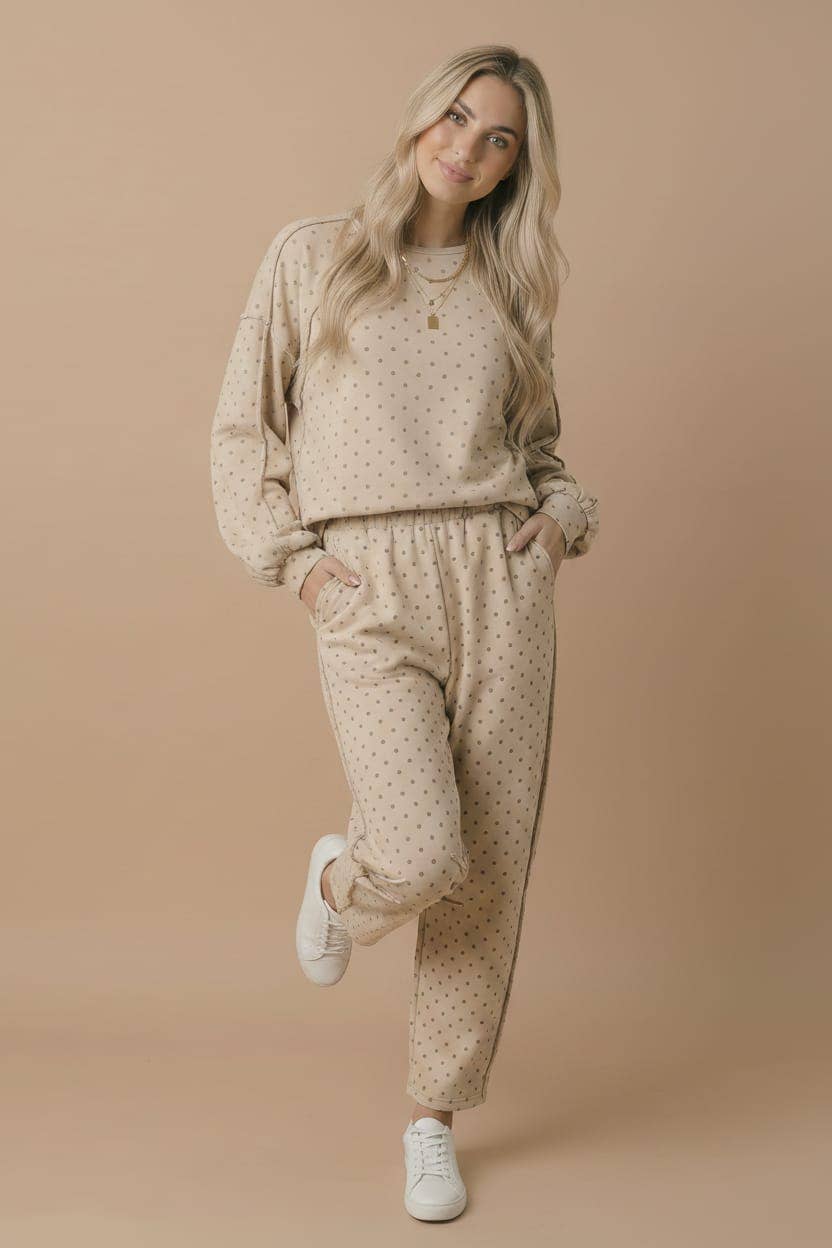 Polka Dot Barrel Pants