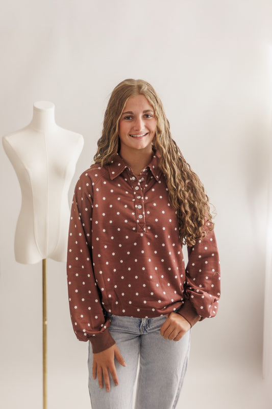 Camille - Polka Dot Pullover