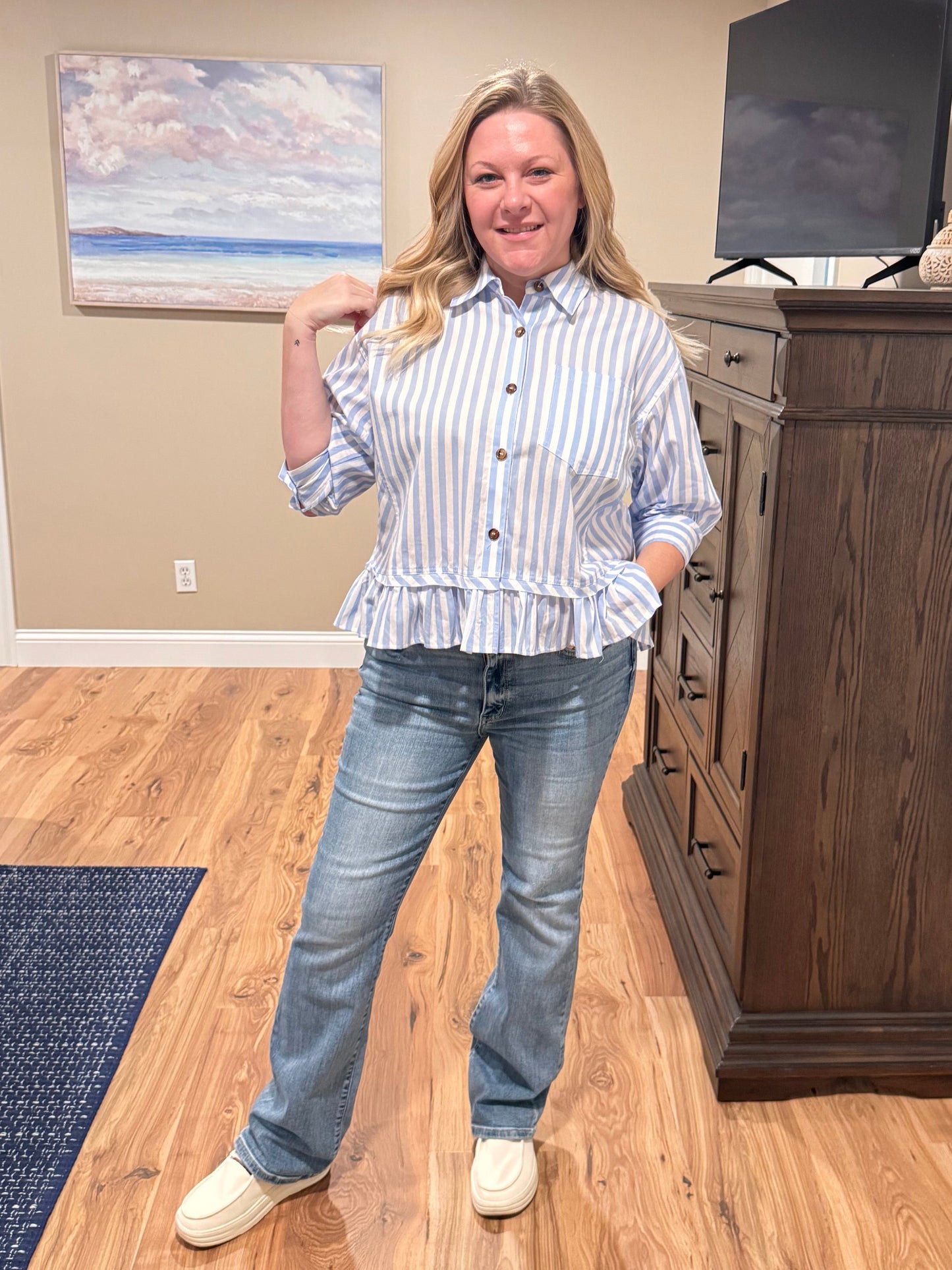 Skylar - Button Down Top