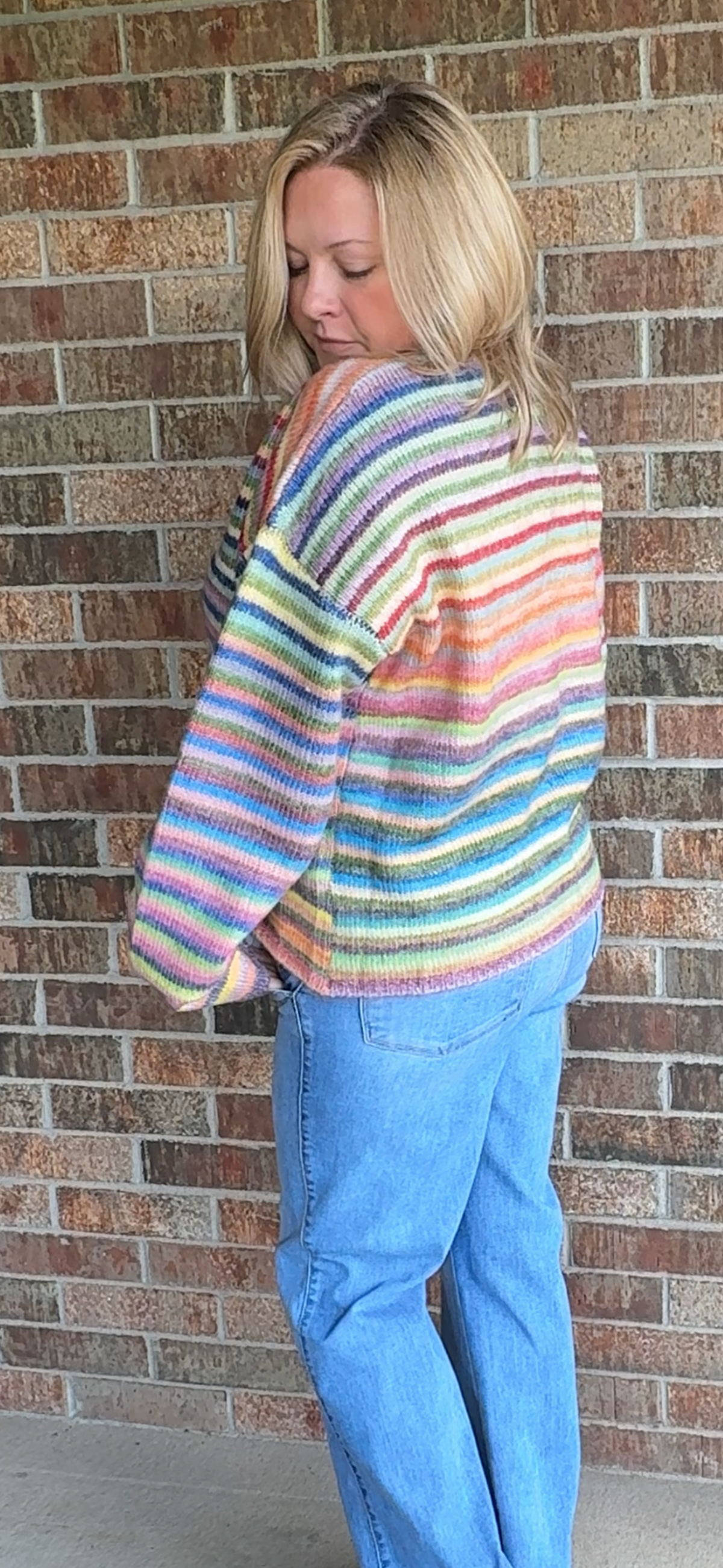 Lolly - Rainbow Knit Sweater