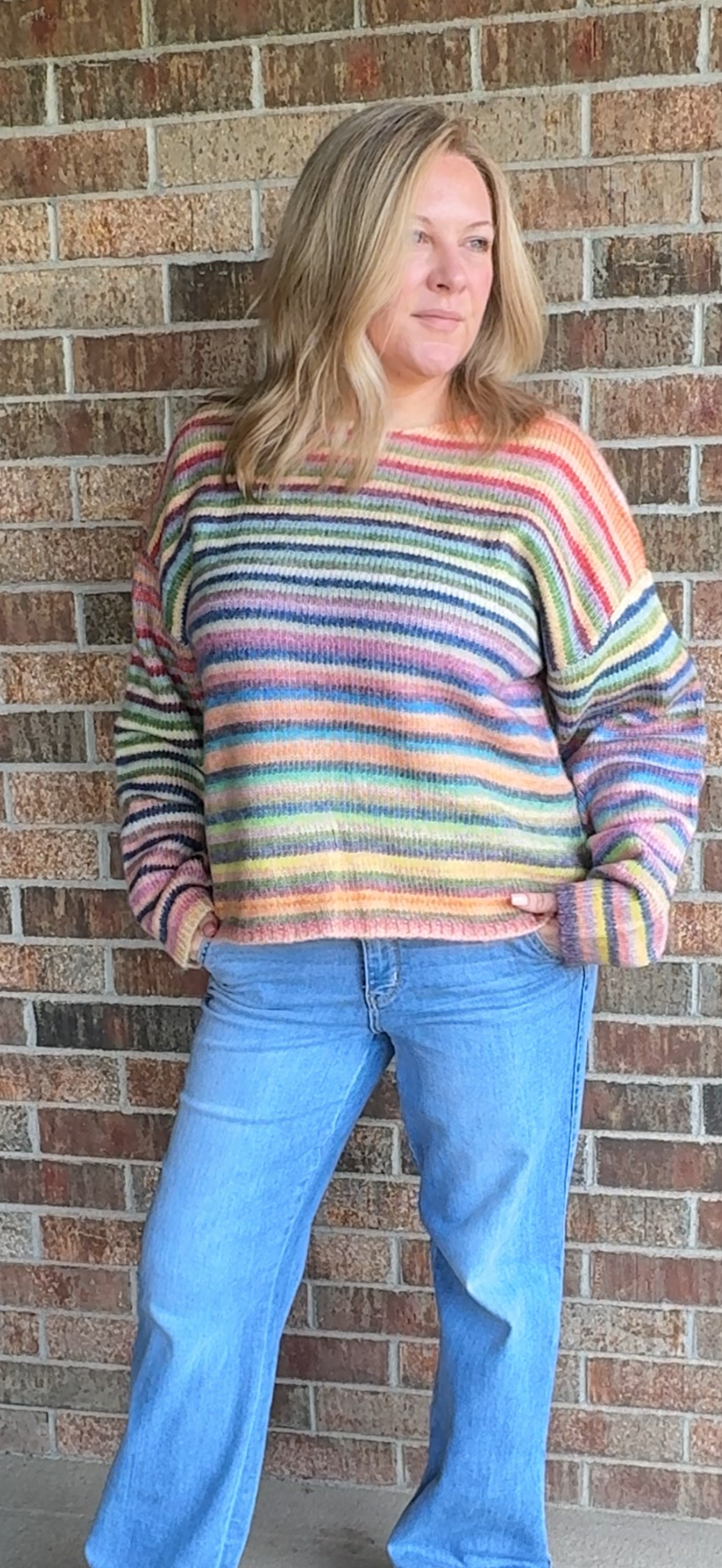 Lolly - Rainbow Knit Sweater