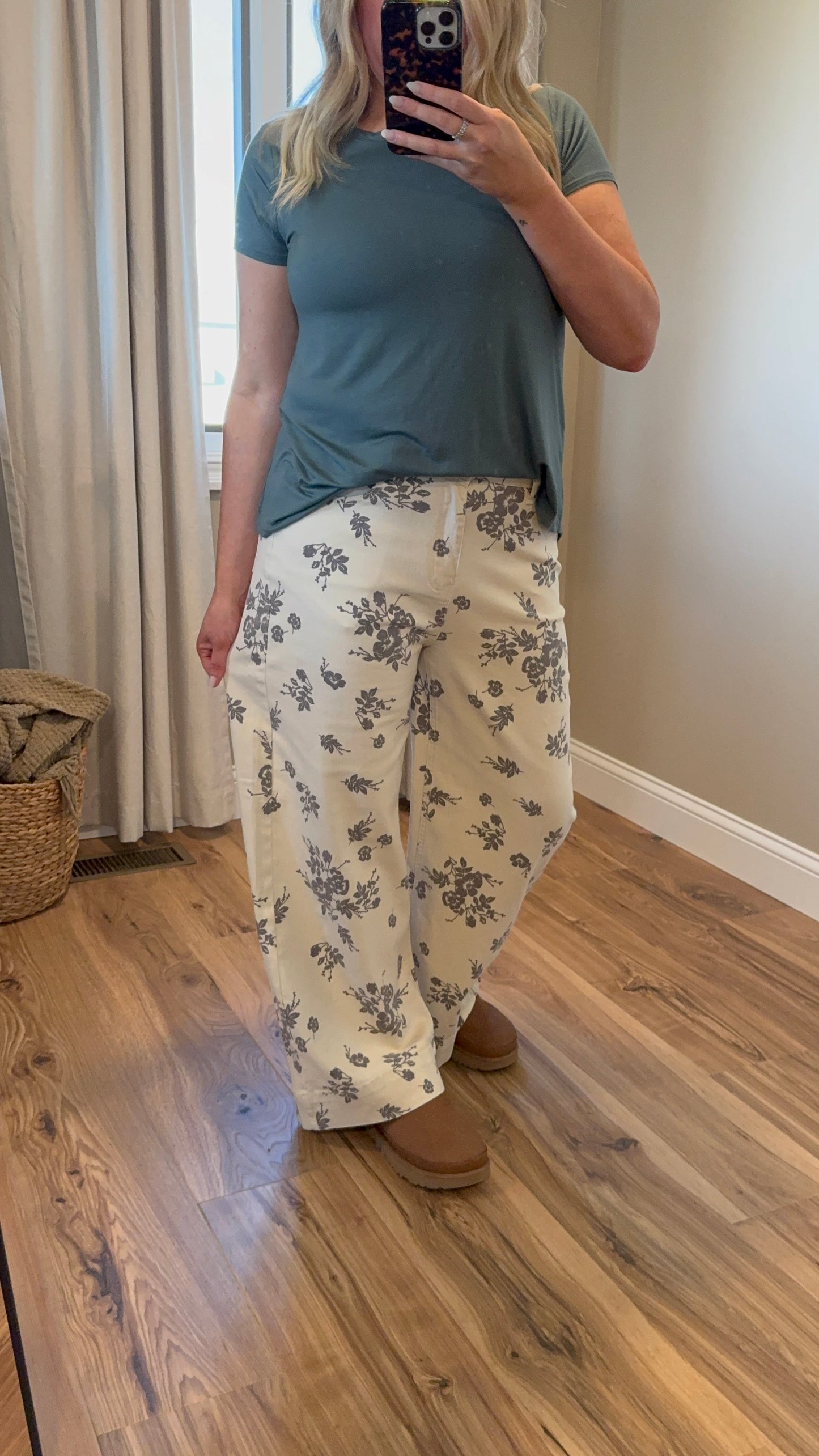 Marlee - Floral Denim Pants