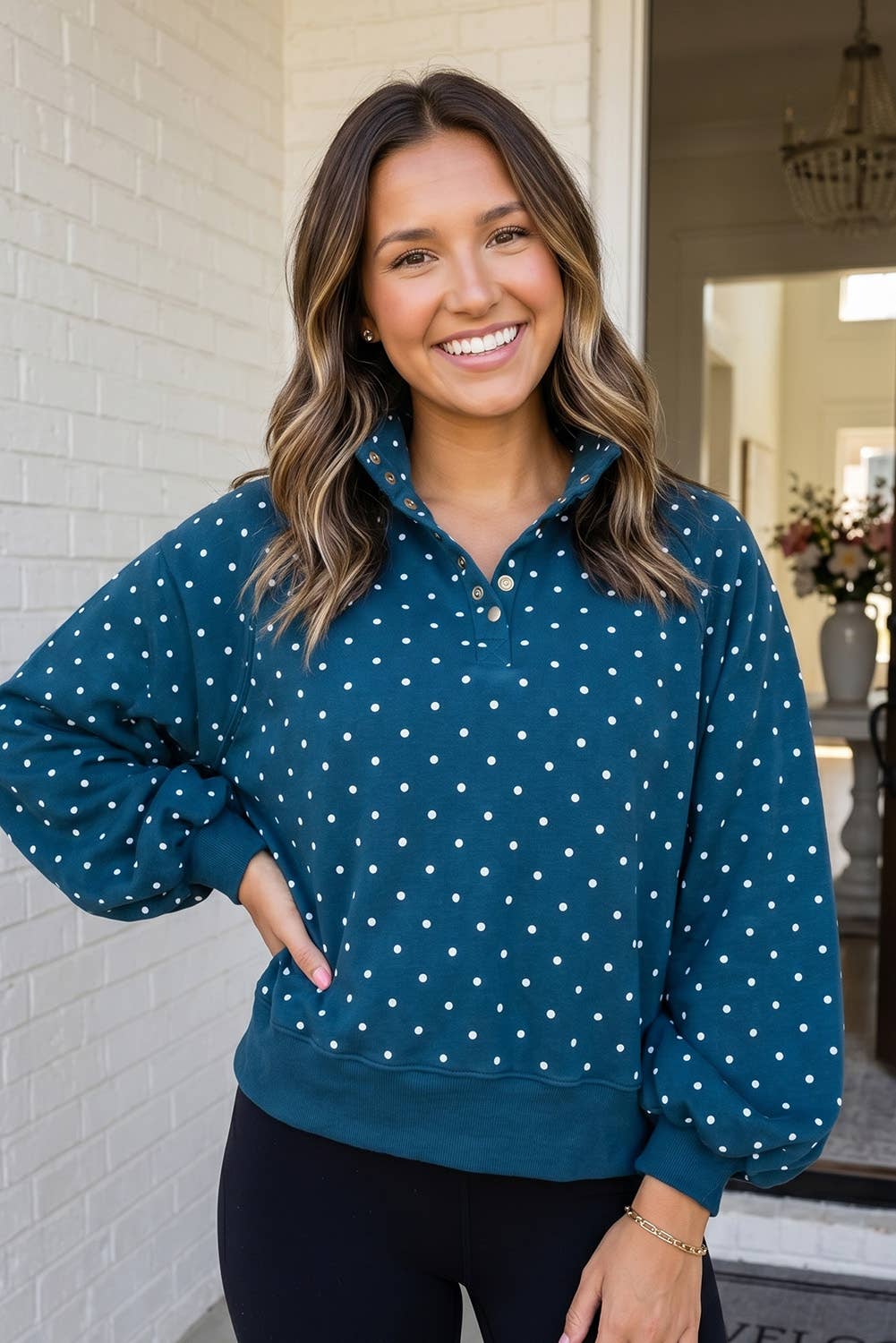 Camille - Polka Dot Pullover