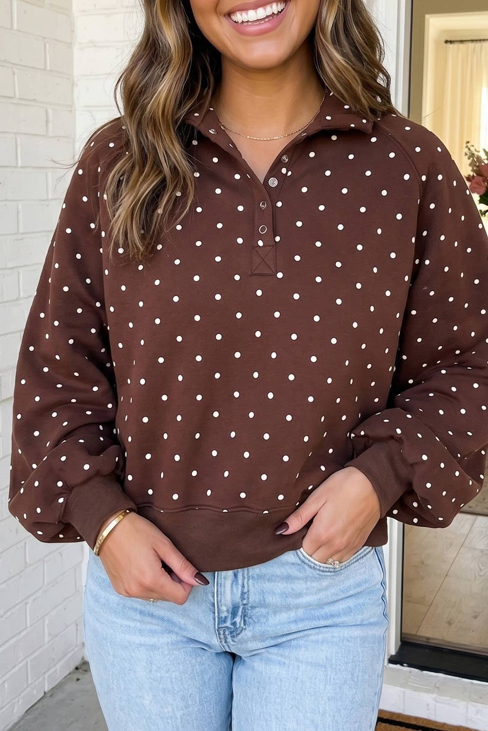 Camille - Polka Dot Pullover